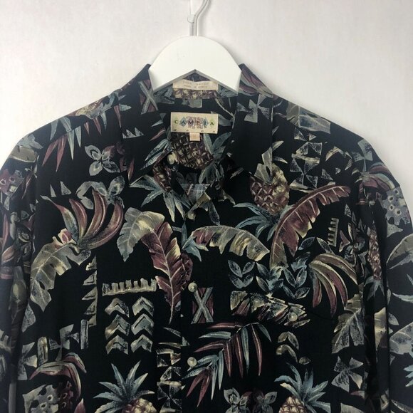 Campia Moda Hawaiian Short Sleeve Dress Shirt Size Medium - Picture 3 of 13